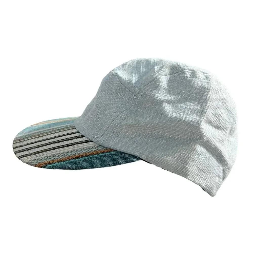 George Hats YOUTH Light Blue Striped Bill Cap Hat